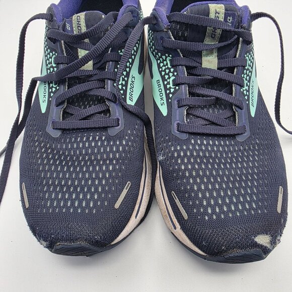 Brooks Ghost 14 Womens Size 10 Purple Peacoat Yucca Athletic Shoes Running - Picture 10 of 14
